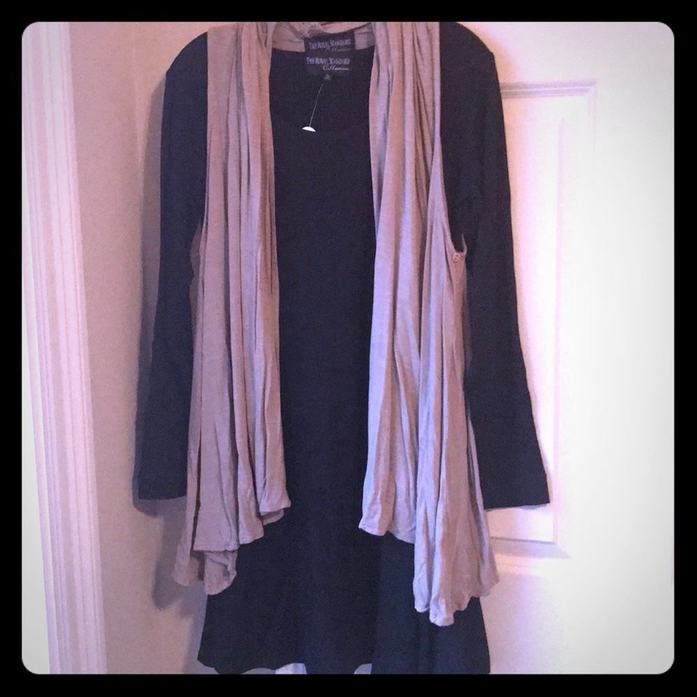 OS convertible vest- taupe